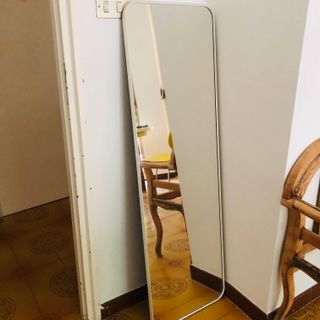 Specchio da terra bianco
