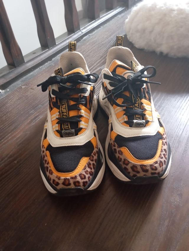Leopard Print Zapatillas Buffalo Leopardo Zapatillas Buffalo