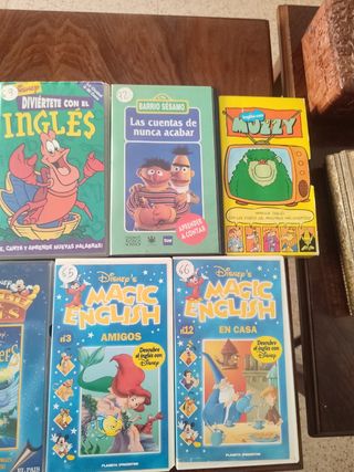VHS educativos inglés y español magic english