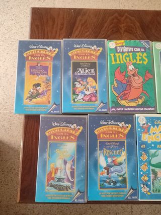 VHS educativos inglés y español magic english