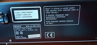 CDP-213 Sony Lettore CD