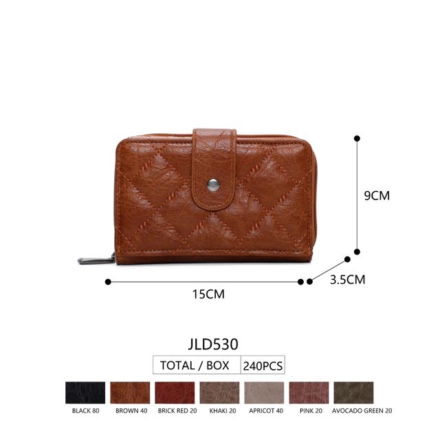 Monedero Mujer Piel Marrón - JLD530