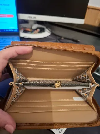 Monedero Mujer Piel Marrón - JLD530