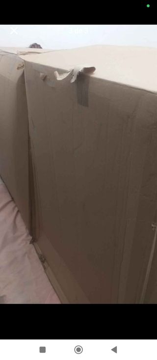 Sofá orejero beige - tela