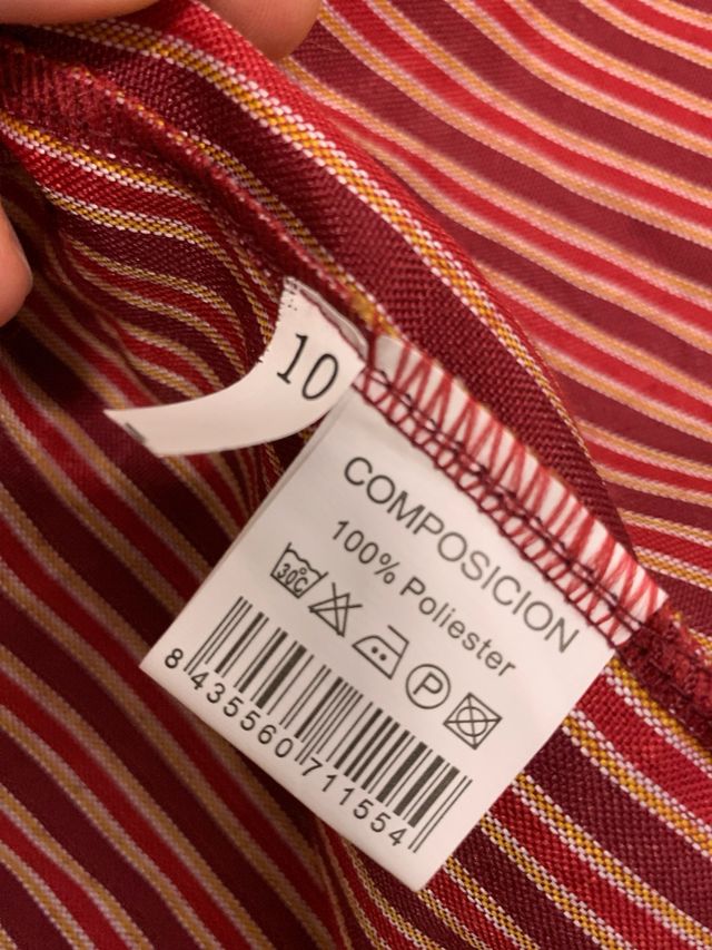 Blusa fallas rayas - Talla 10