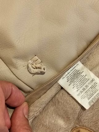 Saco silla invierno beige 