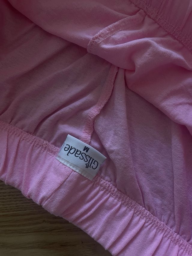 Pigiama Corto Rosa Cotone