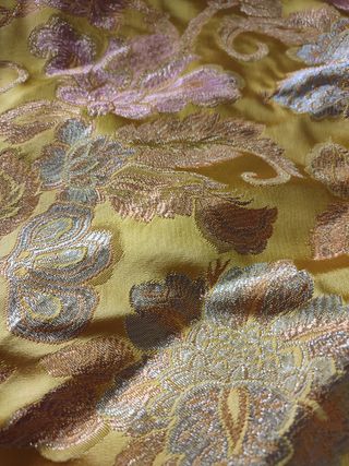 Vestido fallera marrón y amarillo 