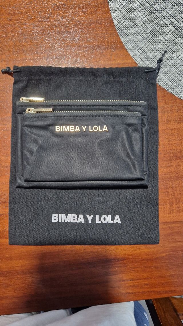 Cartera Negra Billetera Libro Bimba Y Lola Cartera BIMBA Y LOLA