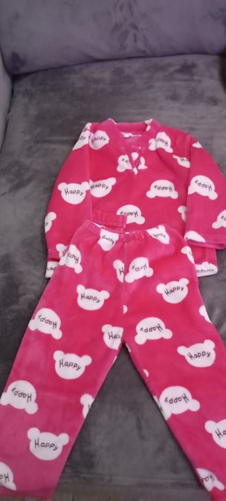 Pijama Unicornio Niña - Rosa Gris
