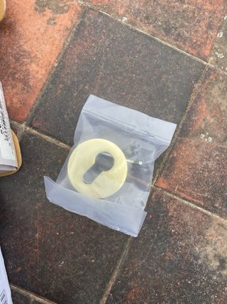 Manivela dorada con roseta