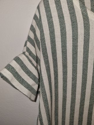 Maglia righe verdi e bianche