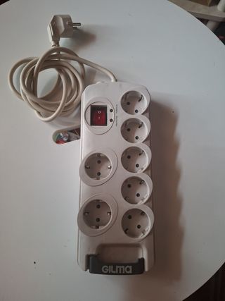 Regleta enchufes GILMA 7 tomas