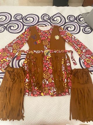 Disfraz hippie años 70