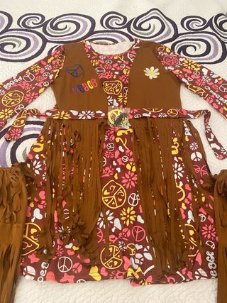 Disfraz hippie años 70