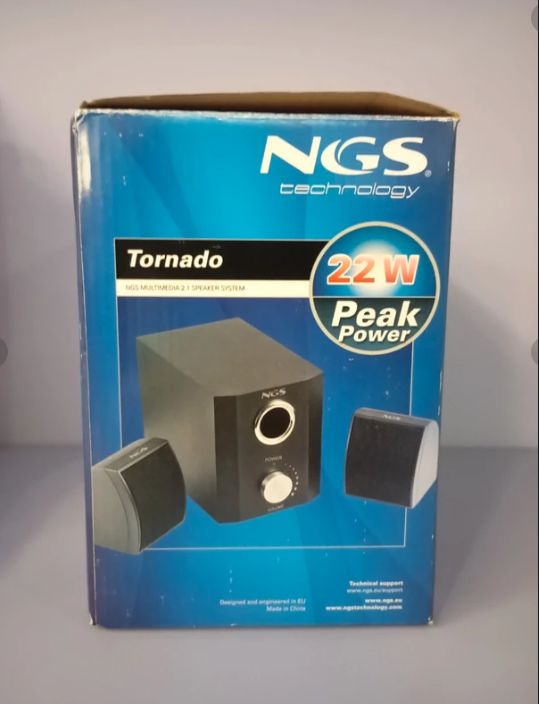 Caixa Som 2.1 NGS Tornado - 22W