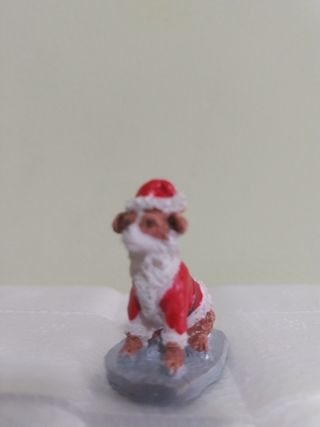 Figura Perrito Santa Navidad