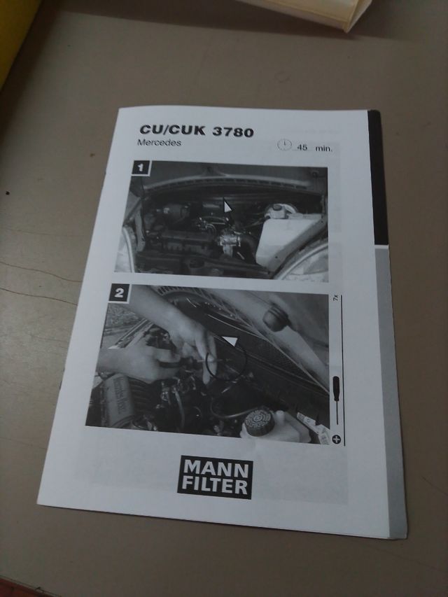 Filtro abitacolo Mann CU3780 per Mercedes