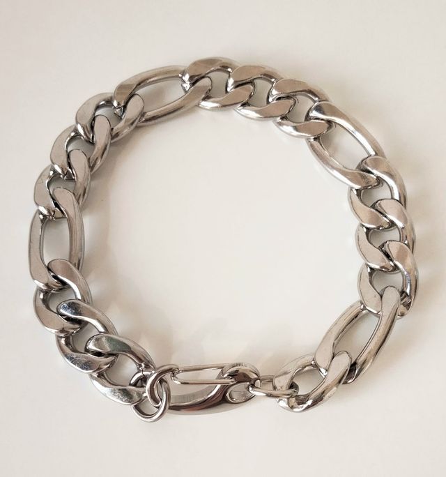 Bracciale Uomo acciaio con moschettone