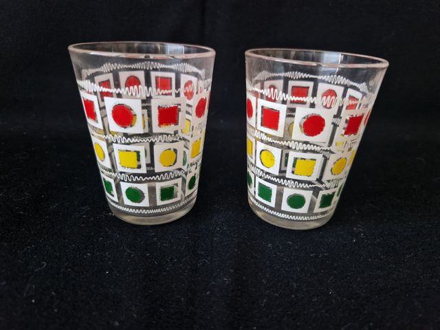 2 Bicchieri vintage anni '70