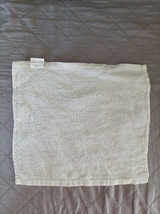 6 Lavette Spugna Cotone Bianche
