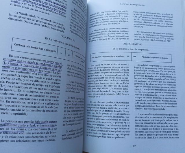 16 PF-APQ. Cuestionario Personalidad Adolescentes