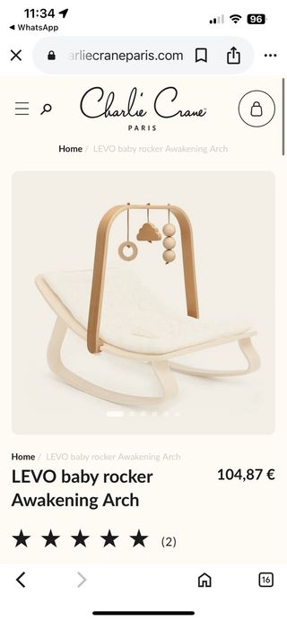 Hamaca mecedora de Charlie Crane Paris