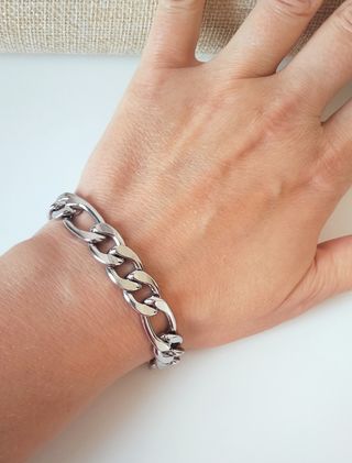 Bracciale Donna acciaio con moschettone 
