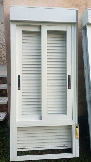 3 Ventanas Correderas +fijo Aluminio:80/120*177cm