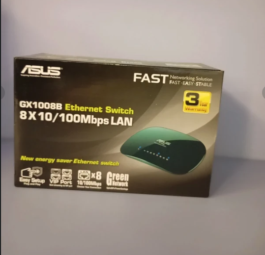 Switch ASUS GX1008B 8x 10/100Mbps