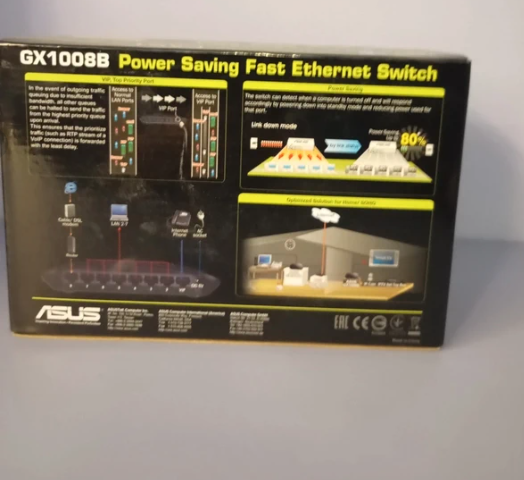 Switch ASUS GX1008B 8x 10/100Mbps
