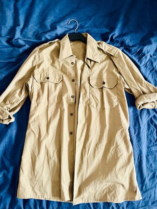 Camisa safari vintage talla S