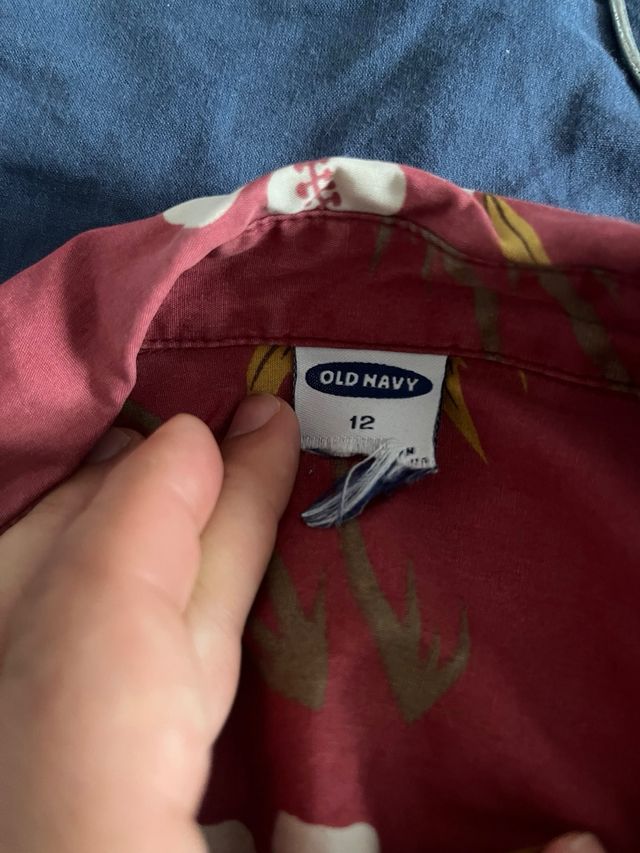 Camisa hawaiana Old Navy roja - Talla S