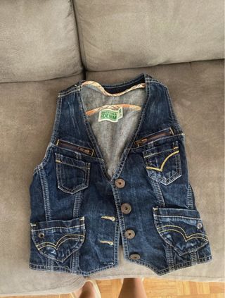 Chaleco vaquero Bershka M