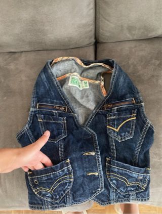 Chaleco vaquero Bershka M