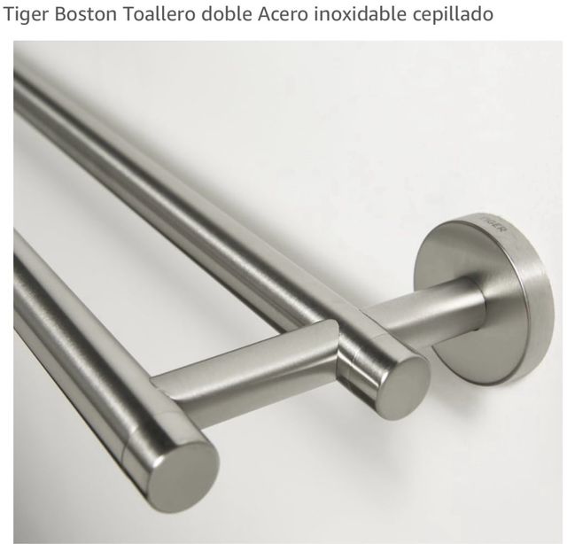 Set de toalleros Tiger Boston - inox. cepillado