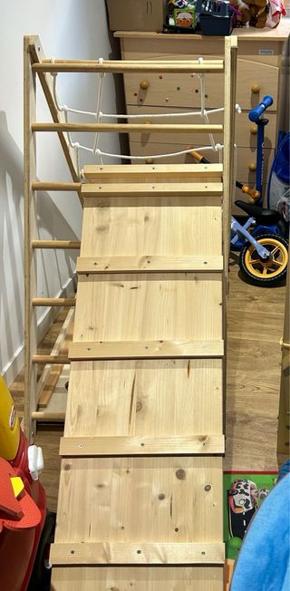 Conjunto Montessori  escalada + tobogán