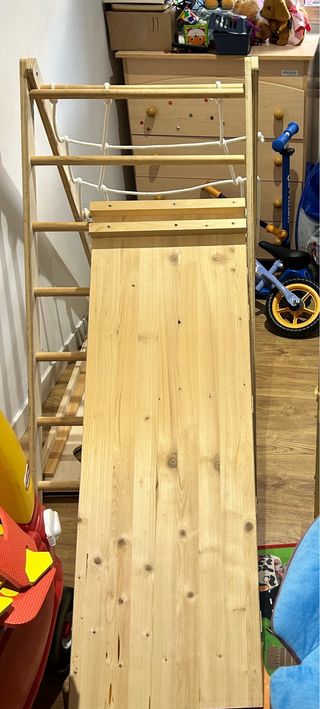 Conjunto Montessori  escalada + tobogán