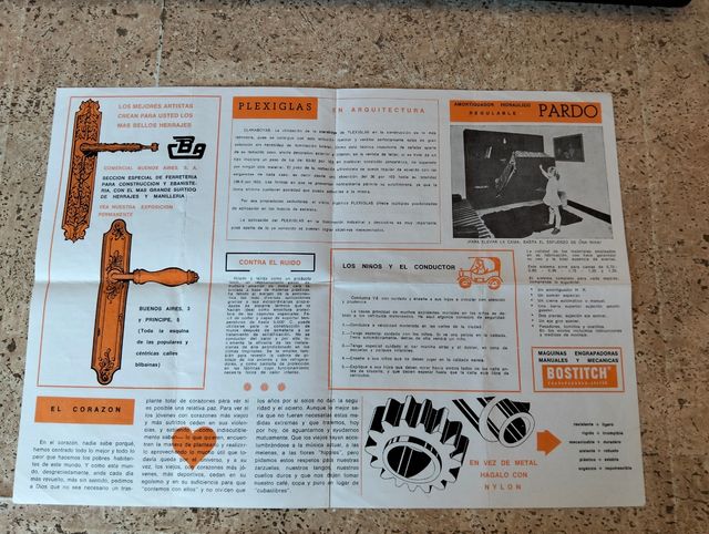 Folleto publicitario Comercial Buenos Aires 1973