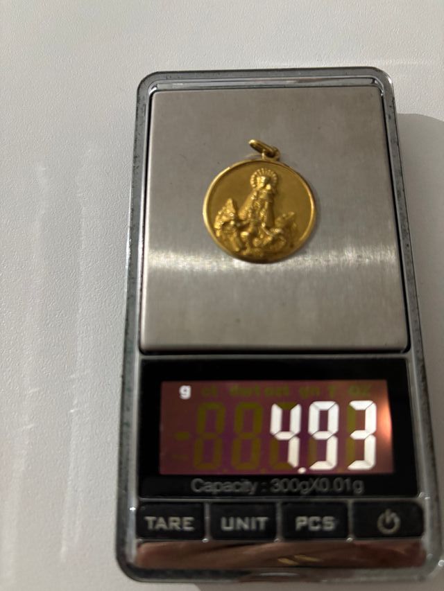 Medalla oro 18k Virgen