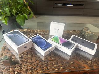 CAJAS iPhone XR, 12, 14, 16 + AirPods