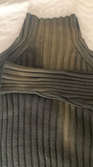 Vintage knitted Tie-Dye ribbed sweater y2k retro