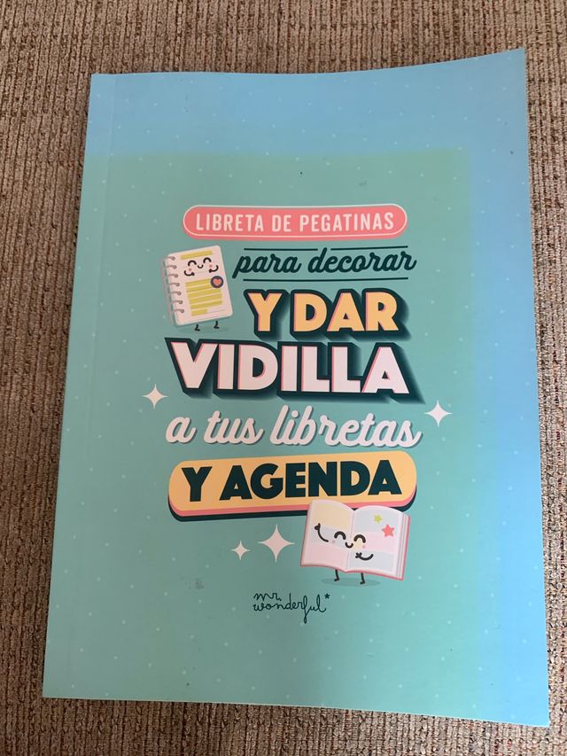 Libro de pegatinas mr wonderful