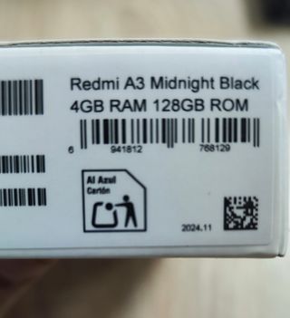 Xiaomi Redmi A3- 6.7" 4GB/128GB Dual sim gratuito 