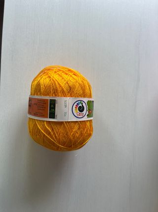 22 ovillos hilo STOP TROPICAL- naranja claro
