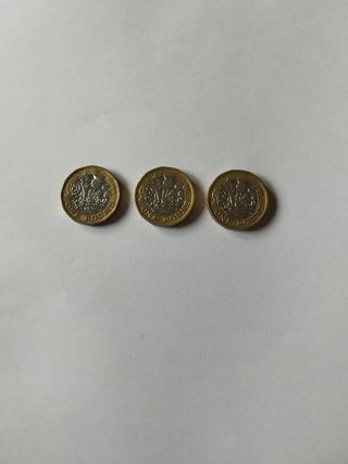 3 Monedas Libra 2016-2017