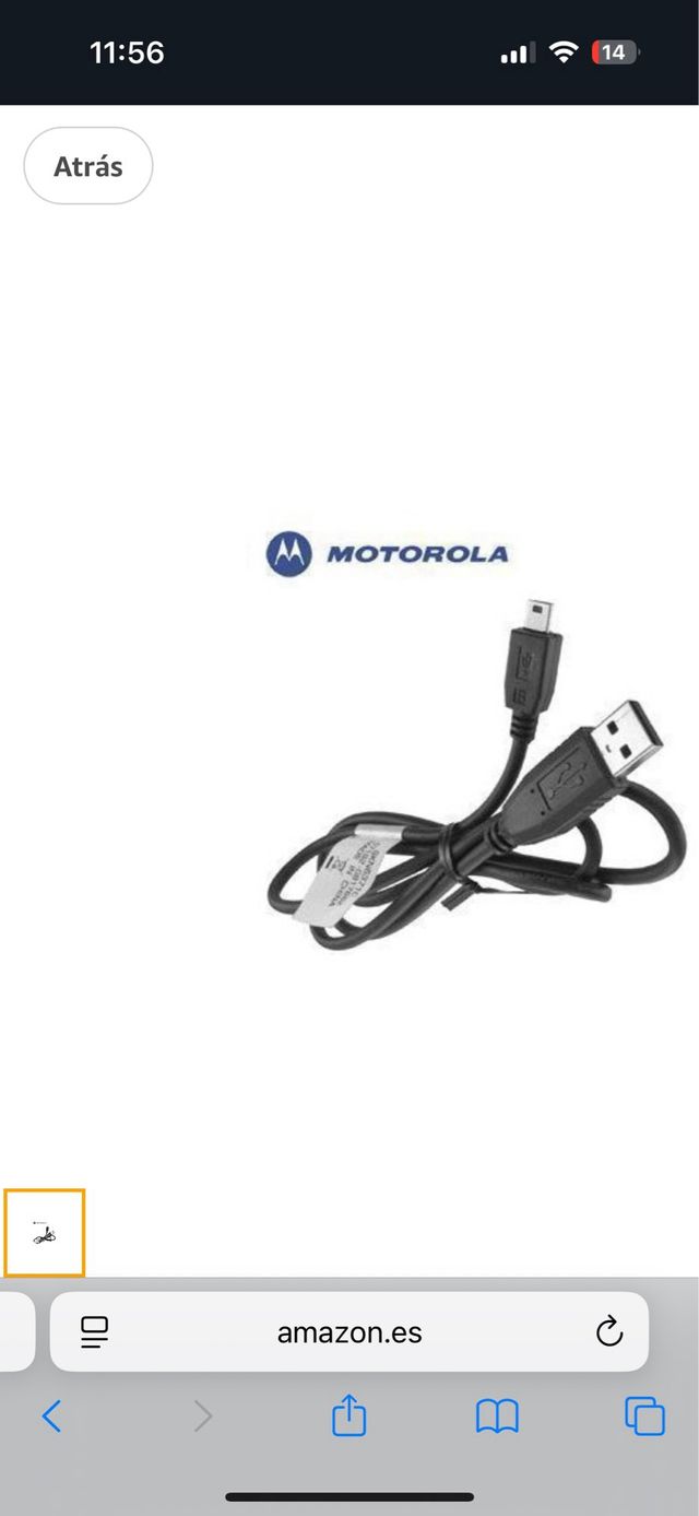 Cable USB Motorola - Micro USB