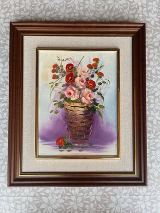 Cuadro flores - Pintura al óleo