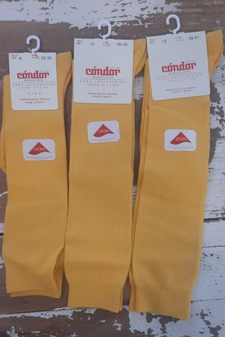 Calcetines Condor amarillos uniforme Plantio