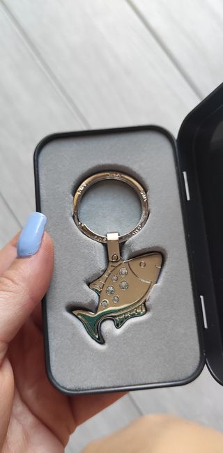 Portachiavi Pesce con Cristalli